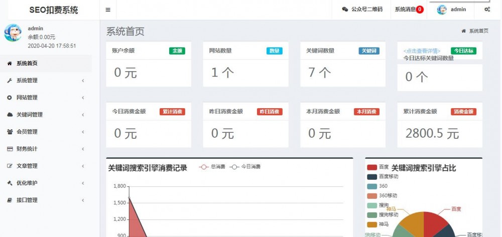 聚合SEO关键词按天自动扣费网站源码- 聚合SEO关键词按天自动扣费网站源码-