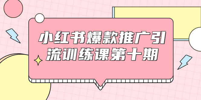 小红书爆款推广引流训练课第十期，手把手带你玩转小红书，轻松月入过万插图