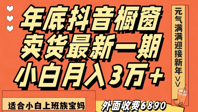 外面收费6890元年底抖音橱窗卖货最新一期,小白月入3万,适合小白上班族宝妈【揭秘】插图 外面收费6890元年底抖音橱窗卖货最新一期,小白月入3万,适合小白上班族宝妈【揭秘】