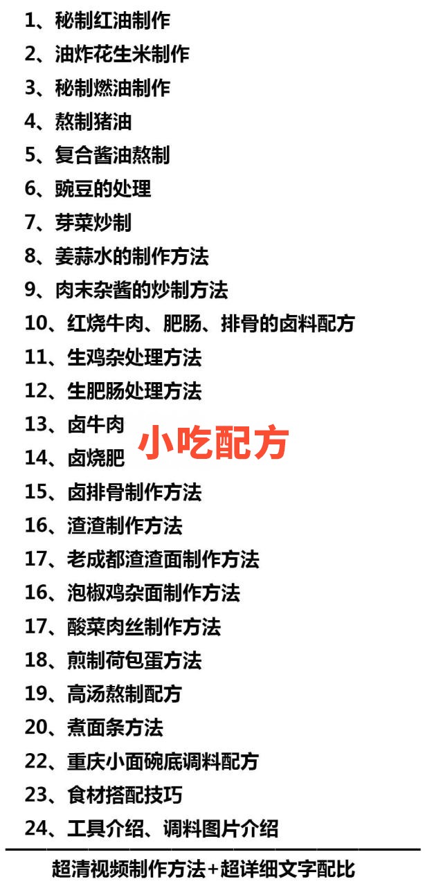 正宗重庆小面技术配方视频教程 小吃技术联盟配方资料 第8张